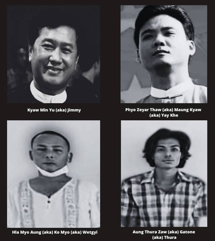 နိုင်ငံရေးအကျဉ်းသား (၄) ဦးကို တရားလက်လွတ် သေဒဏ်စီရင်ခြင်းနှင့်ပတ်သက်၍ ထုတ်ပြန်ချက်