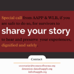 Special Call for Sexual Violence Survivors