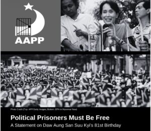 Political Prisoners Must Be Free: A Statement on Daw Aung San Suu Kyi’s 81st Birthday